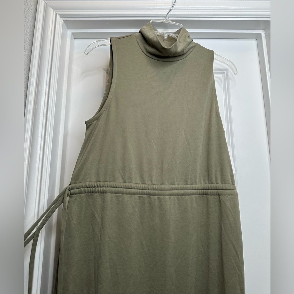 New Open Edit Green Mock Neck Sleeveless‎ Knit Dress size Small - Picture 7 of 13